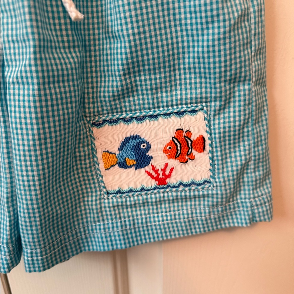 Anavini Smocked Finding Nemo Swim Trunks - Picture 2 of 4